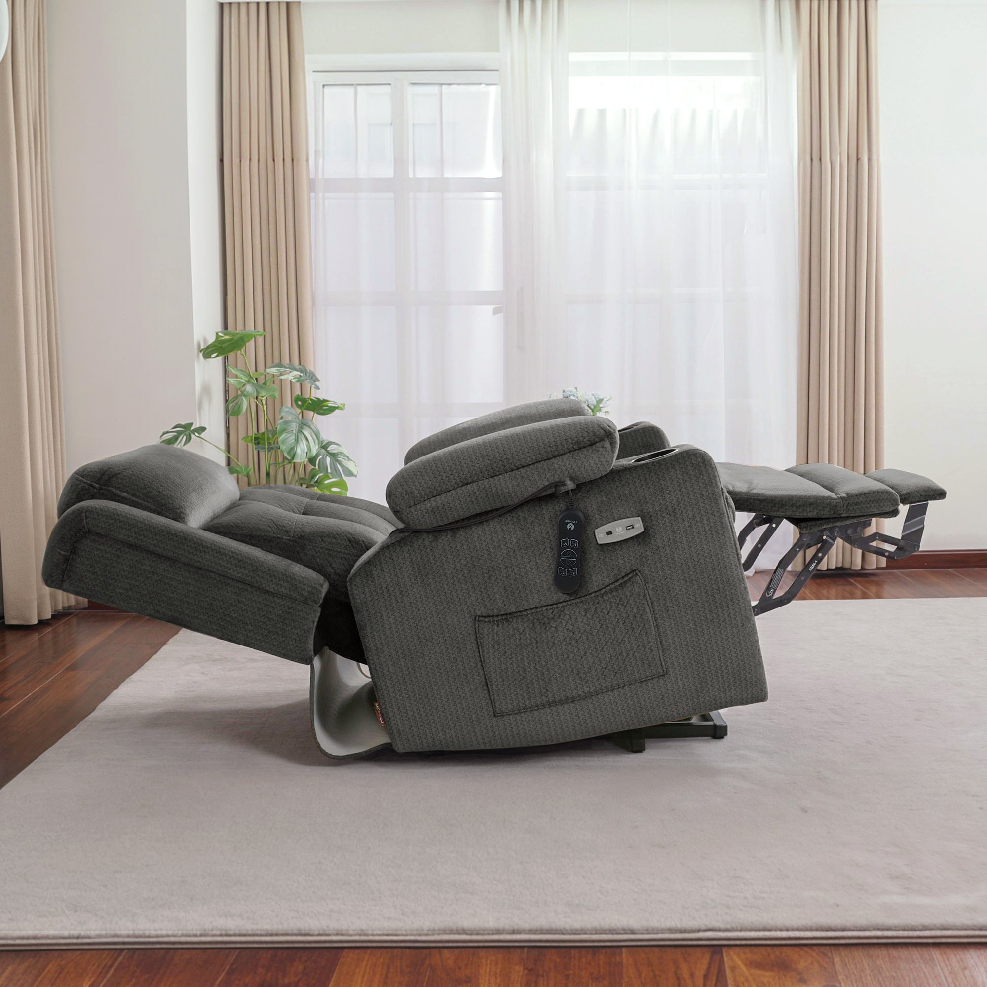 Power Lift Recliner Chair, Triple Motor, Massage and Heat, Fabric 7661|7662|7664