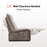 MCombo Armless Power Recliner Sofa with USB Ports, 3.5" Wall Clearance Electric Reclining Sofa Chair for Living Room, 6160-ARL01