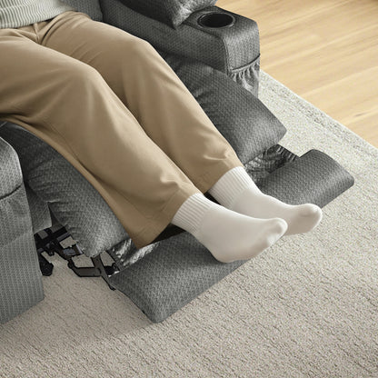 Power Recliner Chair with Heat and Massage, Fabric 6079|PR670|PR671