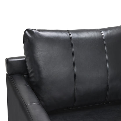 Stationary Accent Chair, Faux Leather 4629