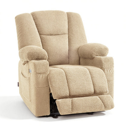 Power Recliner Chair with Massage and Heat, Fabric 8015|8017