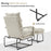 MCombo Accent Recliner with Ottoman, Leathaire Upholstered Armchairs with Adjustable Backrest for Living Room Bedroom 4233