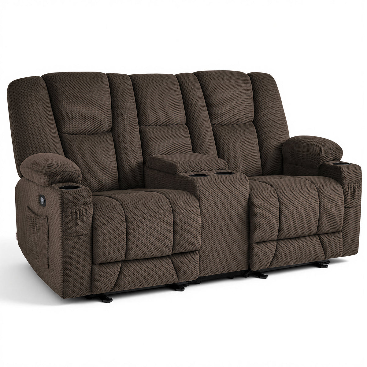 75 in Reclining Loveseat Recliner with Storage Console 6034M2