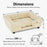 MCombo Pet Sofa Bed Dog Couch for Small Dogs, Faux Leather Dog Sofa with Small Stairs, 6321