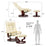 Mcombo Swiveling Recliner Chair with Wrapped Wood Base and Matching Ottoman Footrest, Furniture Casual Chair, Faux Leather 9019