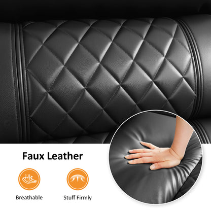 Power Reclining Sofa, Home Theater Seating, Faux leather HTS564