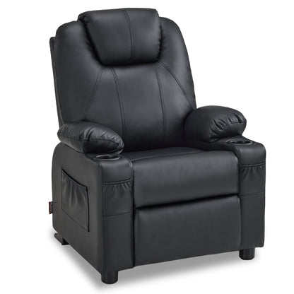 Big Kids Recliner for Ages 3+, Child Reclining Chair, Toddlers Recliner Sofa with Cup Holders 7388