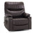 MCombo Power Recliner, Electric Swivel Glider Rocker Recliner Chair for Nursery with Vibration and Heat, USB Ports, Cup Holders and Pockets, Faux Leather 6160-7785
