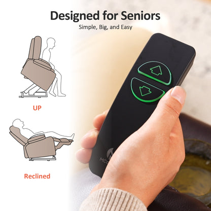 Power Lift Recliner Chair for Elderly, Massage and Heat, Fabric 7529|7549|7569|R7541|R7561