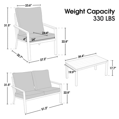 4 Pieces Patio Furniture Sets, PF05