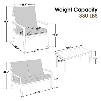 4 Pieces Patio Furniture Sets, PF05