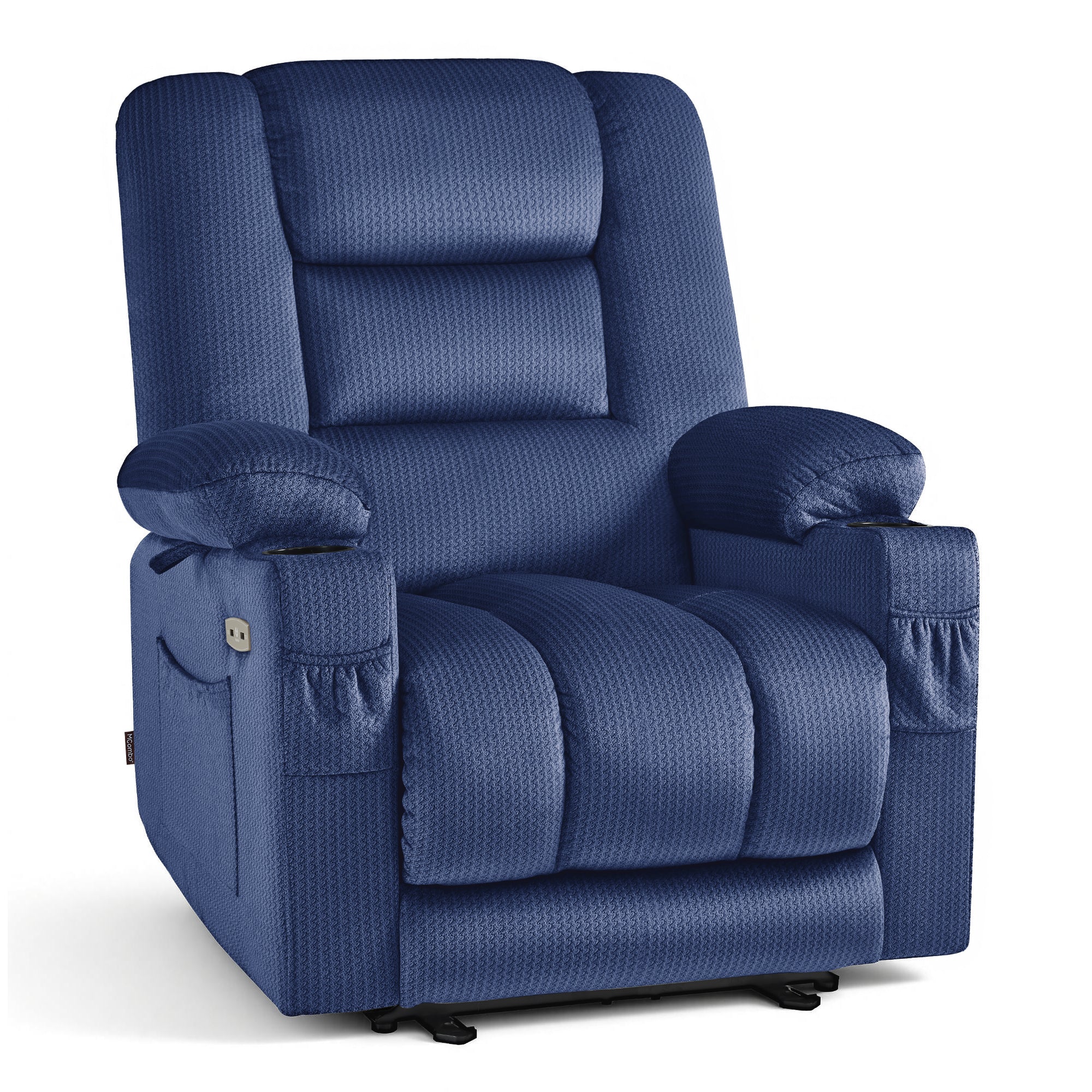 Power Recliner Chair with Heat and Massage, Fabric 6079|PR670|PR671