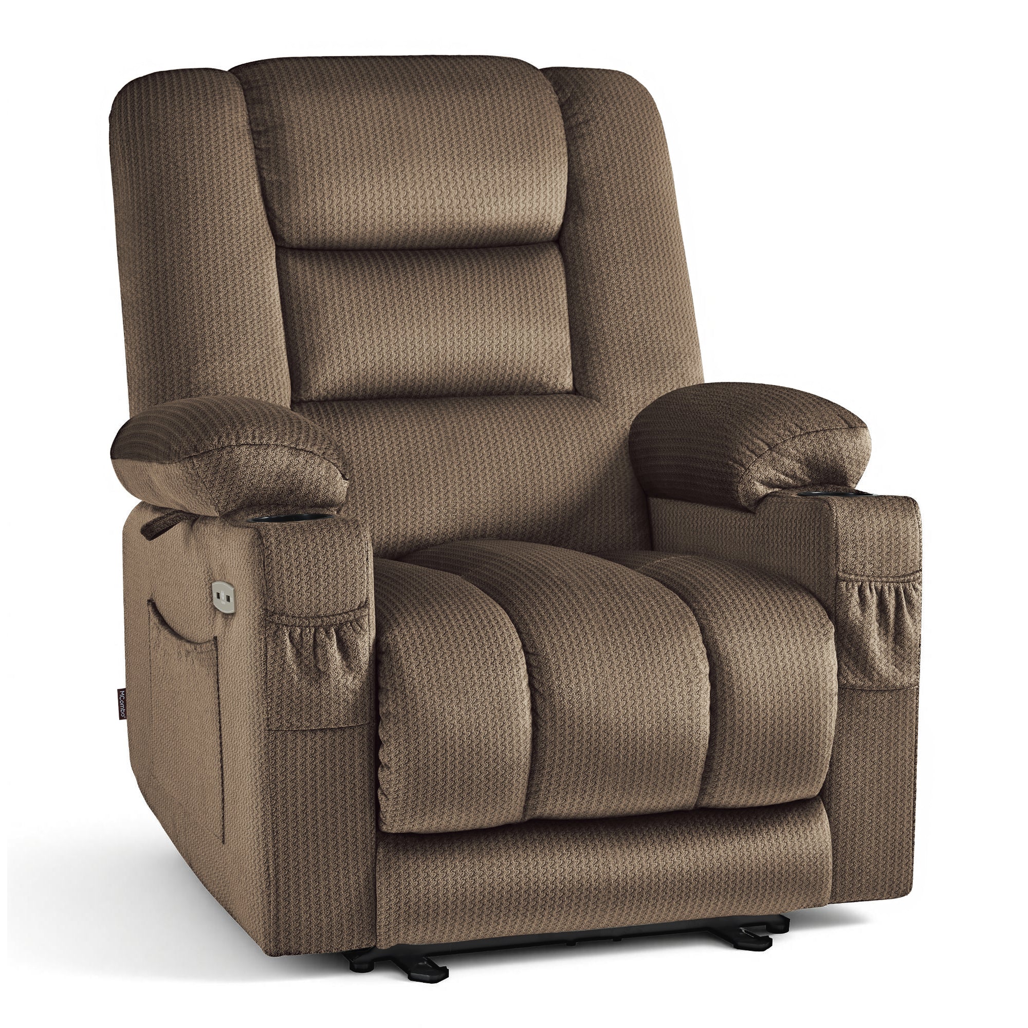 Power Recliner Chair with Heat and Massage, Fabric 6079|PR670|PR671