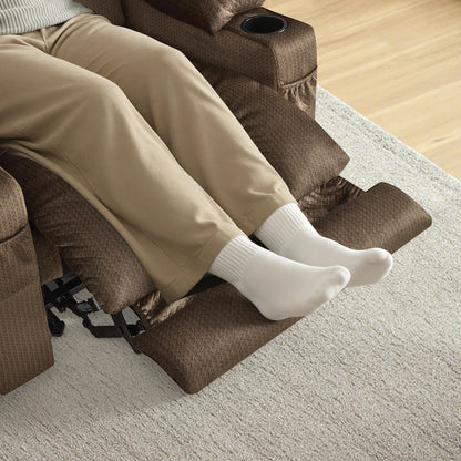 Power Recliner Chair with Heat and Massage, Fabric 6079|PR670|PR671