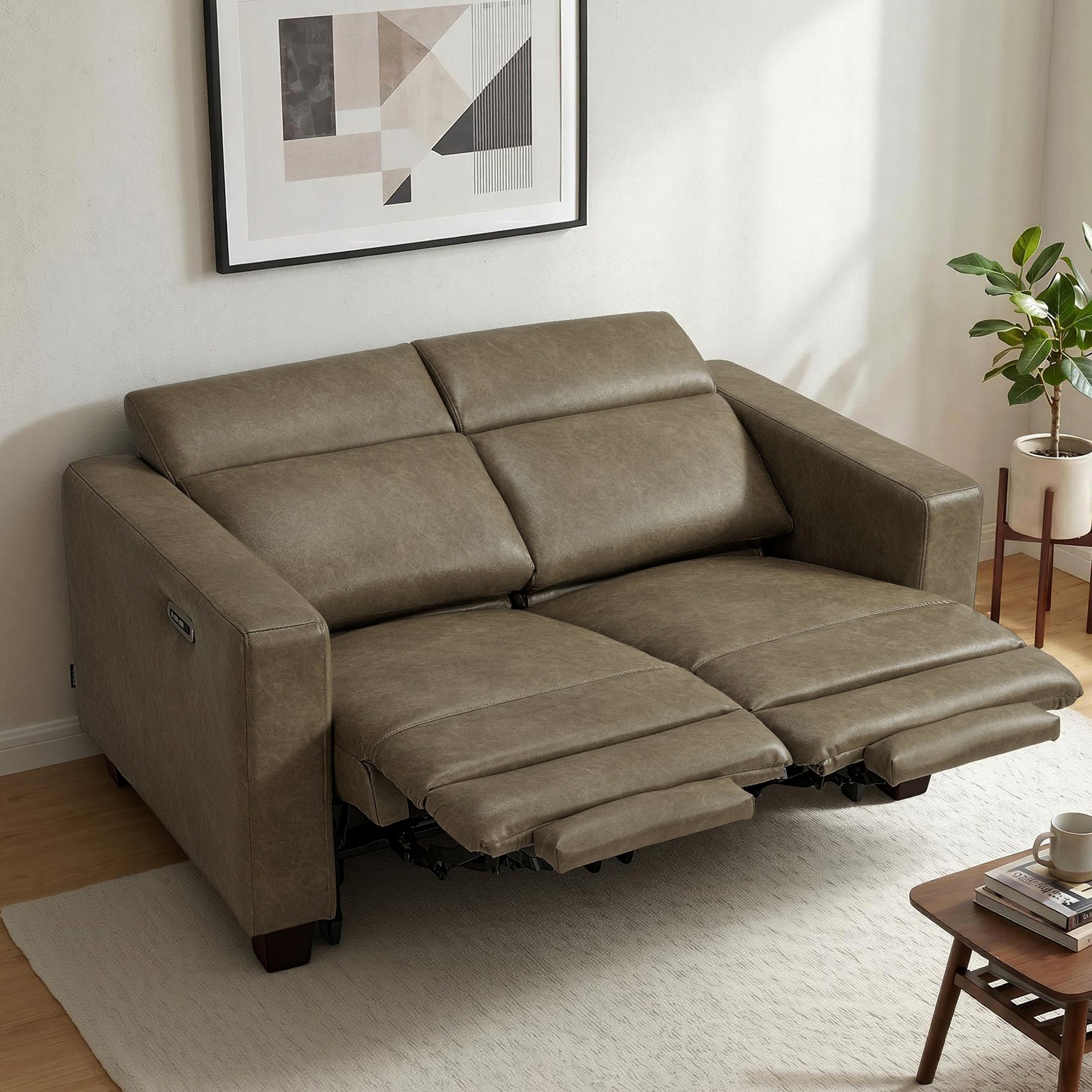 61.4'' Wall Hugger Power Loveseat for Small Spaces HL198M1