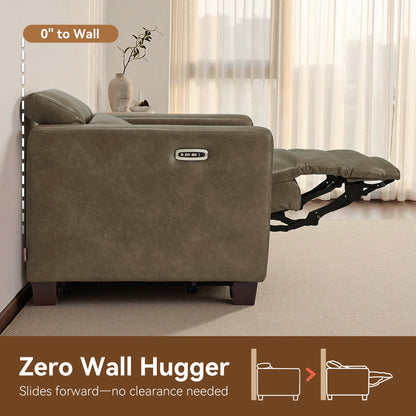 61.4'' Wall Hugger Power Loveseat for Small Spaces HL198M1