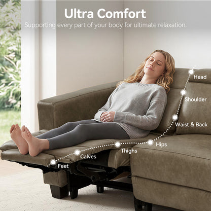 61.4'' Wall Hugger Power Loveseat for Small Spaces HL198M1
