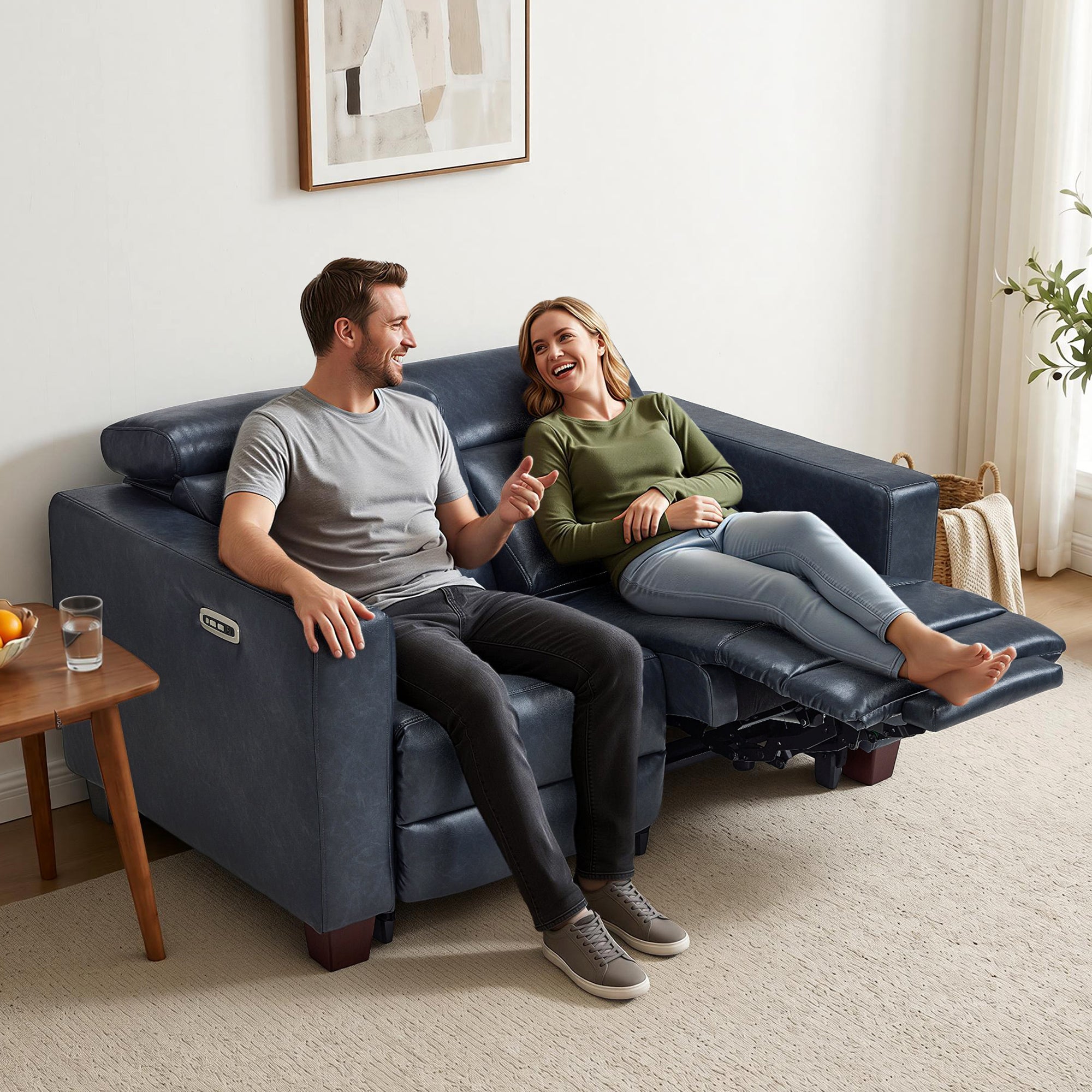 61.4'' Wall Hugger Power Loveseat for Small Spaces HL198M1|HL198M3