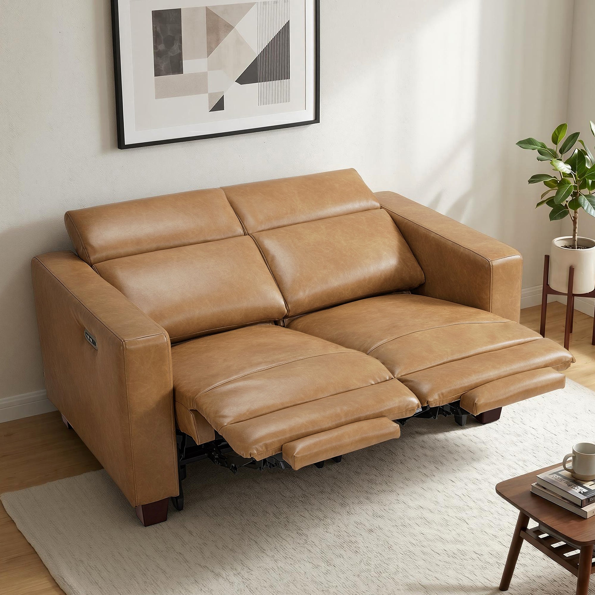 61.4'' Wall Hugger Power Loveseat for Small Spaces HL198M1|HL198M3