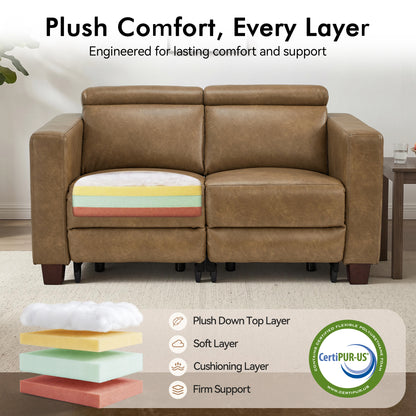 61.4'' Wall Hugger Power Loveseat for Small Spaces HL198M1|HL198M3