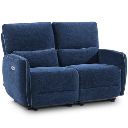 Power Reclining Loveseat with Adjustable Headrest, Wall Hugger, 6924