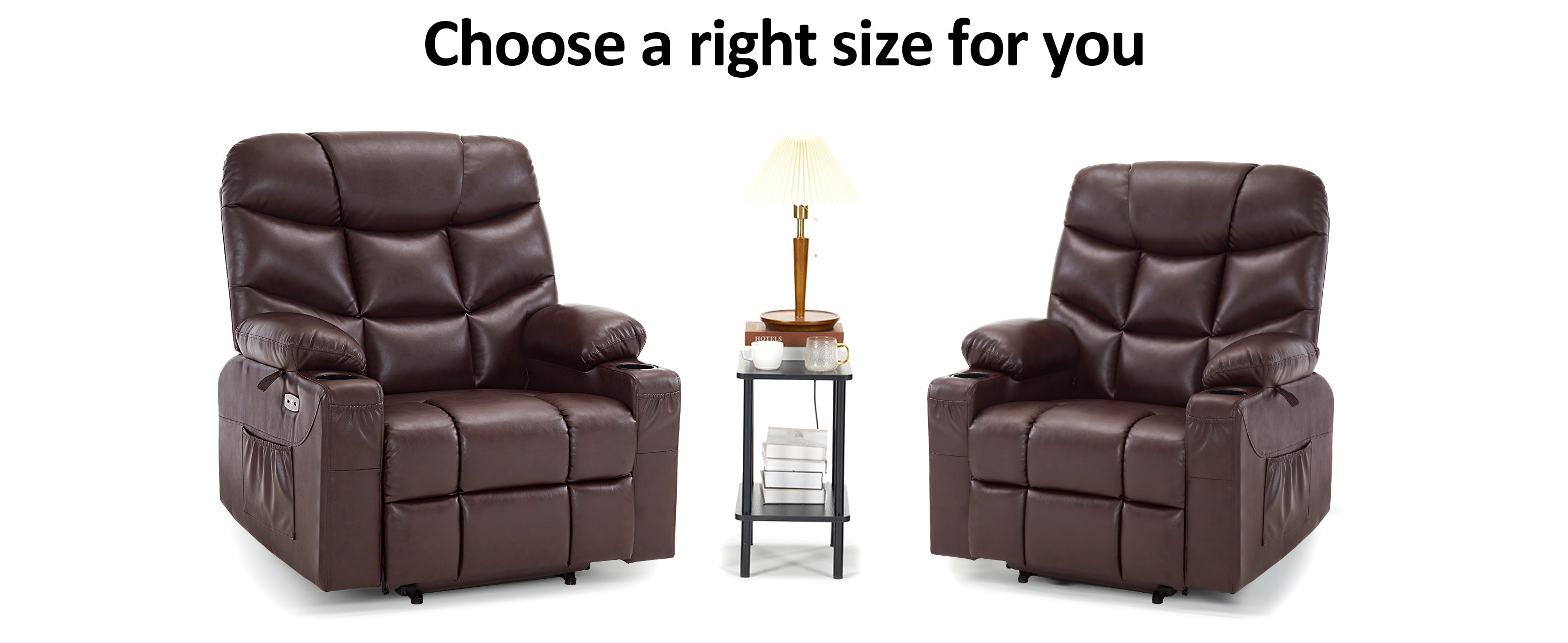 Power Lift Recliner Chair for Elderly, Faux Leather 7287|R7289