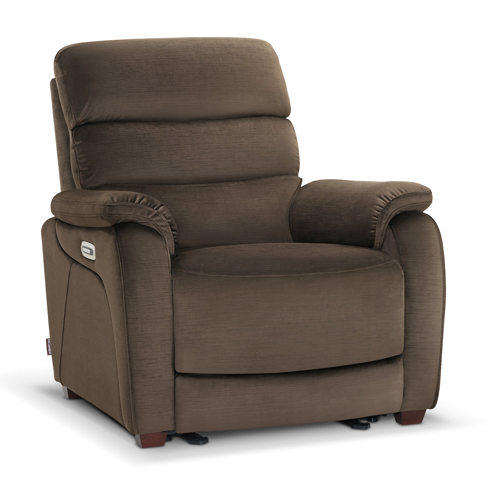 Zero Wall-Hugger Power Recliner Chair, Small Spaces and RV, Fabric ST257