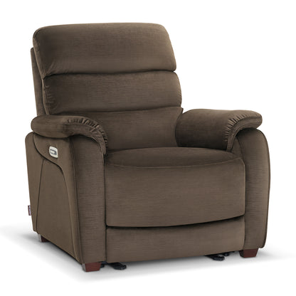 Zero Wall-Hugger Power Recliner Chair, Small Spaces and RV, Fabric ST257