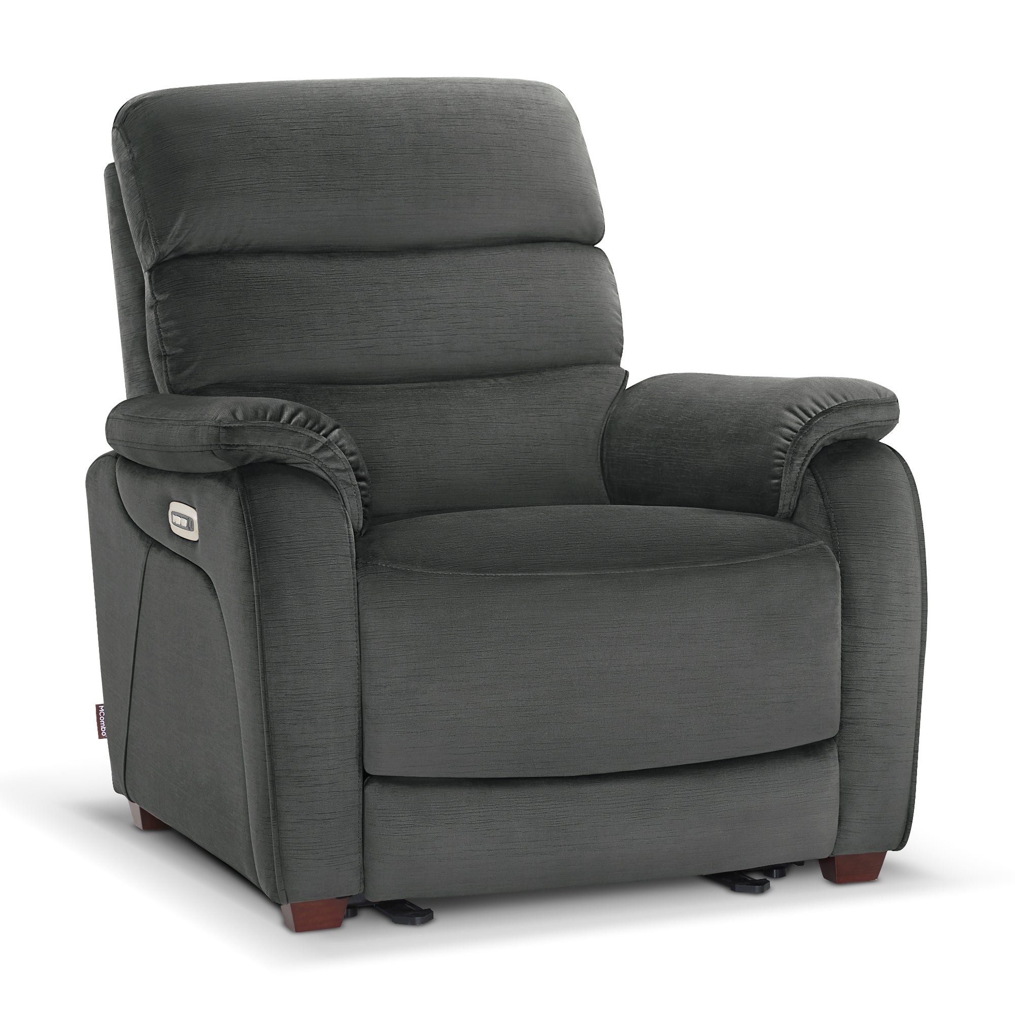 Zero Wall-Hugger Power Recliner Chair, Small Spaces and RV, Fabric ST257