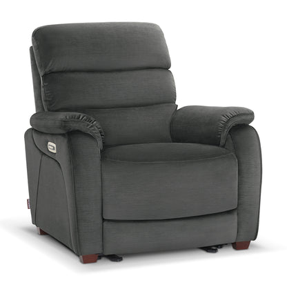 Zero Wall-Hugger Power Recliner Chair, Small Spaces and RV, Fabric ST257