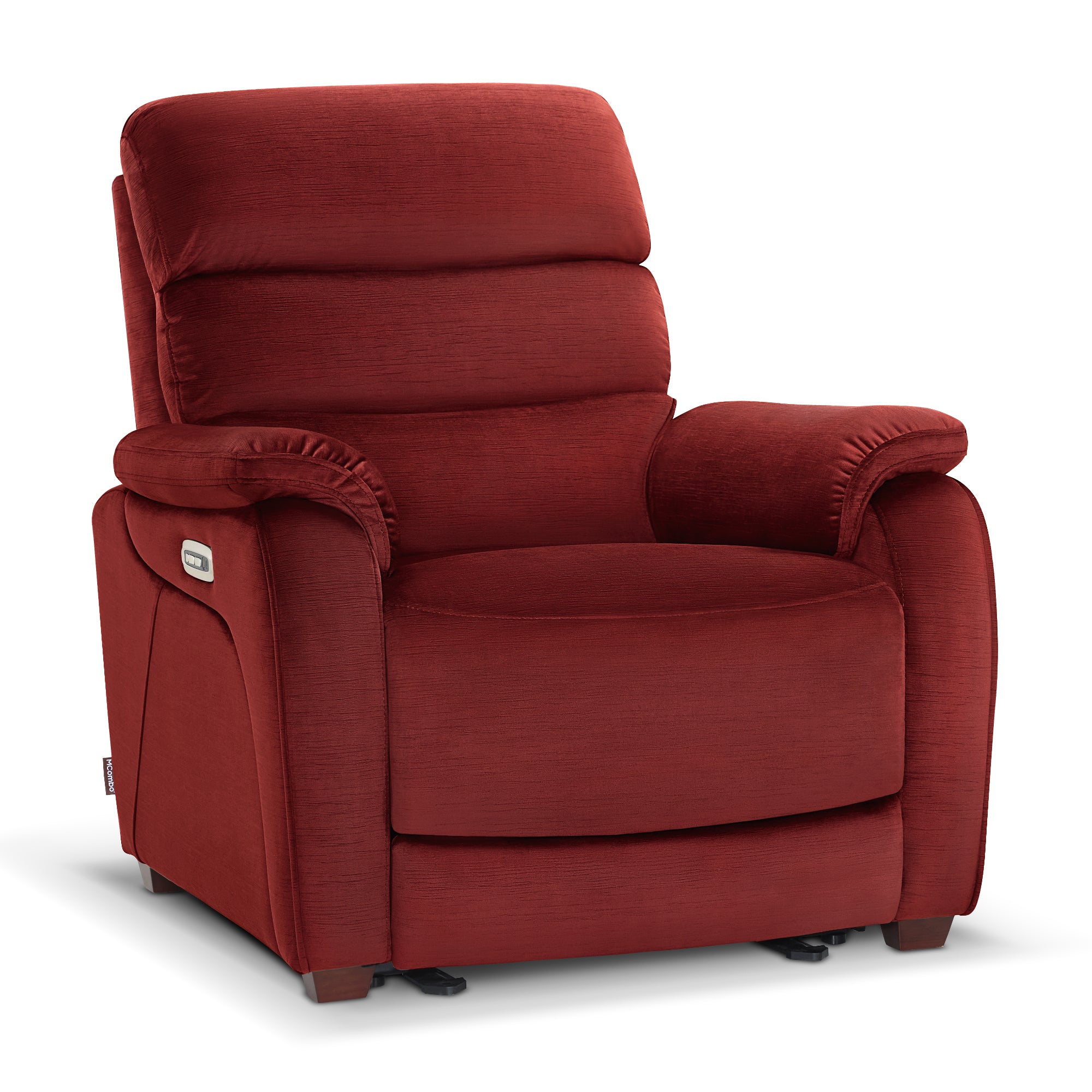 Zero Wall-Hugger Power Recliner Chair, Small Spaces and RV, Fabric ST257