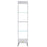 Mcombo tall bookshelf for small spaces, narrow bookcase with adjustable display shelf Seal Brown or Matte White 6090-BS807