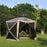 Mcombo 5-Sided Gazebo Portable Pop Up Tent Canopy, Shelter Hub Screen Tent for Outdoor Party (5-7 Persons), 1024-5PC