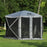 Mcombo 5-Sided Gazebo Portable Pop Up Tent Canopy, Shelter Hub Screen Tent for Outdoor Party (5-7 Persons), 1024-5PC