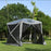 Mcombo 5-Sided Gazebo Portable Pop Up Tent Canopy, Shelter Hub Screen Tent for Outdoor Party (5-7 Persons), 1024-5PC