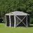 Mcombo 6-Sided Gazebo Portable Pop Up Tent Canopy, Shelter Hub Screen Tent for Outdoor Party (6-8 Persons), 1024-6PC