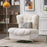 Mcombo Modern Swivel Accent Chairs, Button-Tufted Slipper Chair, Chenille Upholstered Wingback Leisure Sofa Chair for Living Room Bedroom LW753