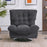 MCombo Swivel Accent Chair, Modern Tufted Upholstered Armless Chairs, Wide Seat Single Sofa Chair for Living Room Bedroom LW753