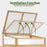 Mcombo Cold Frame Greenhouse, Portable Wooden Greenhouse Raised Potted Plant Protection Box with Shelf for Outdoor Indoor Use, 0399 (Natural)