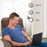 Mcombo Swivel Recliner with Ottoman, Modern Armchair with Heavy Duty Aluminum Base, Faux Leather Lounge Chair for Living Room Bedroom Office, 4603