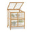 Mcombo 2 Tier Foldable Cold Frame Greenhouse, Portable Wooden Greenhouse Garden Cold Frame Raised Planter Box with Shelves, 0122 (Natural)