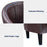 Mcombo Accent Club Chair, Barrel Chair with Ottoman, Faux Leather Arm Chair for Living Room Bedroom, Small Space 4022
