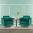Mcombo Velvet Accent Club Chair, Upholstered Tufted Button Single Sofa Chair, with Silver Metal Legs, Modern Armchair for Living Room Bedroom 4066