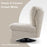 Mcombo Modern Swivel Accent Chairs, Button-Tufted Slipper Chair, Chenille Upholstered Wingback Leisure Sofa Chair for Living Room Bedroom LW753