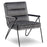 Mcombo Accent Chair with Ottoman, Velvet Modern Tufted Curved Backrest Club Chair, Upholstered Leisure Chairs with Metal Legs for Bedroom Living Room 4750/4747