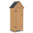 MCombo 70” Wooden Garden Shed Wooden Lockers with Fir Wood, Fashionable Design with Double Doors Cabinet 6056-0770