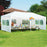 MCombo 10'x20' White Canopy Party Outdoor Gazebo Wedding Tent Removable Walls