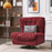 Mcombo Modern Swivel Accent Chairs, Button-Tufted Slipper Chair, Chenille Upholstered Wingback Leisure Sofa Chair for Living Room Bedroom LW753