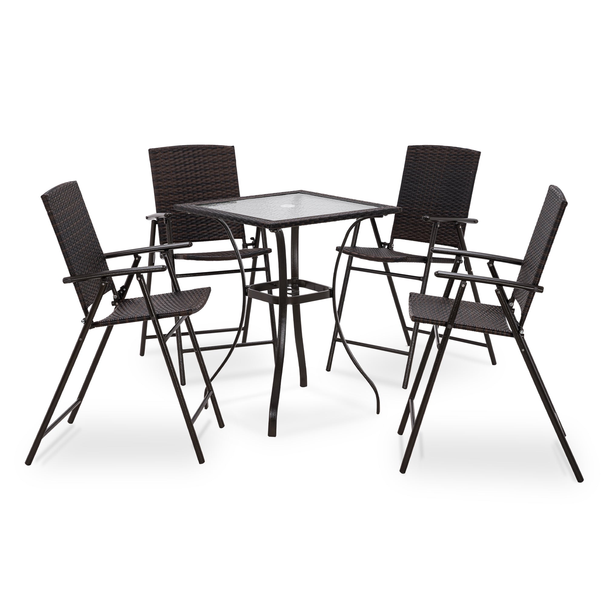 5pc Wicker Patio Dining Set, DS86
