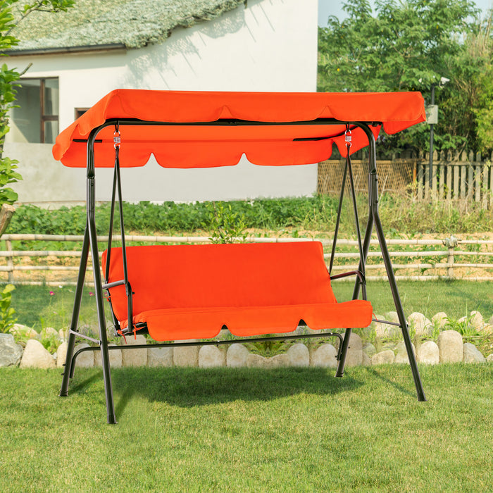 Outdoor metal hotsell swing chair
